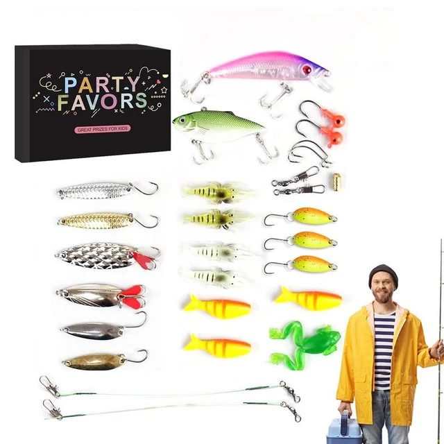 New Fishing Advent Calendar 2024 24 Day Fishing Lure Advent Calendar  Countdown To Bait Calendar Fishing Lure Set For Men