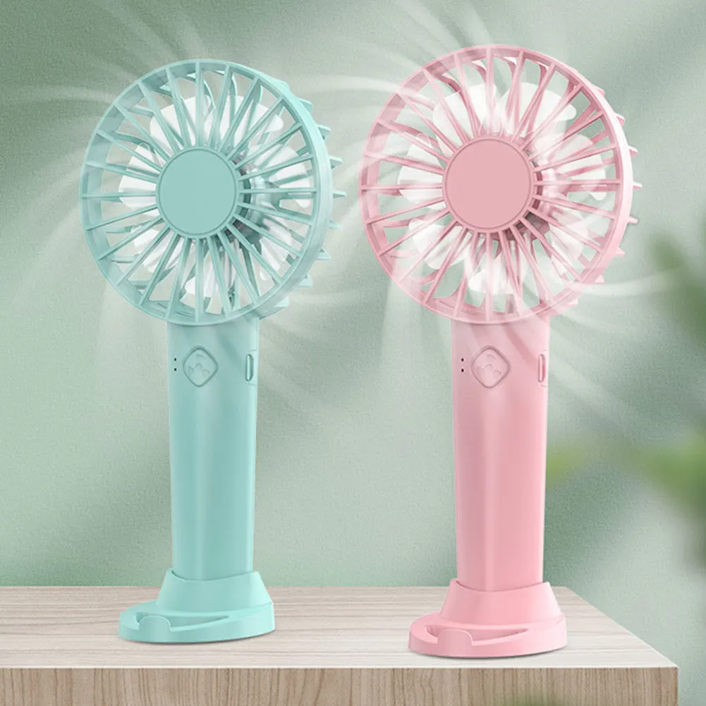 New USB Mini Fan Rechargeable Strong Wind Handheld Fan Portable and Quiet  Hand Fan for Student Office Outdoor Cooling Fans - AliExpress