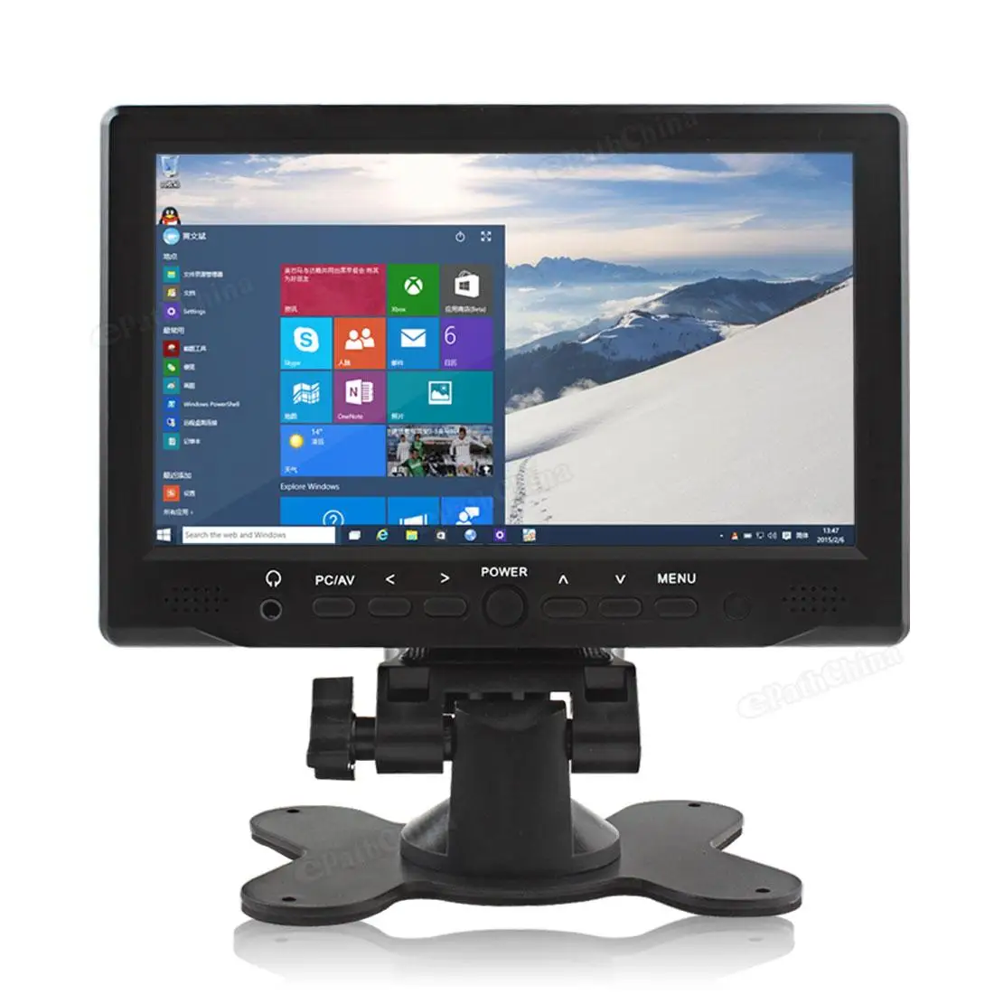 

800 x 480 7 Inch Bright Color Interface TFT LCD AV VGA Car Monitor 2 Video Input DVD VCD Headrest Vehicle Monitor for Car