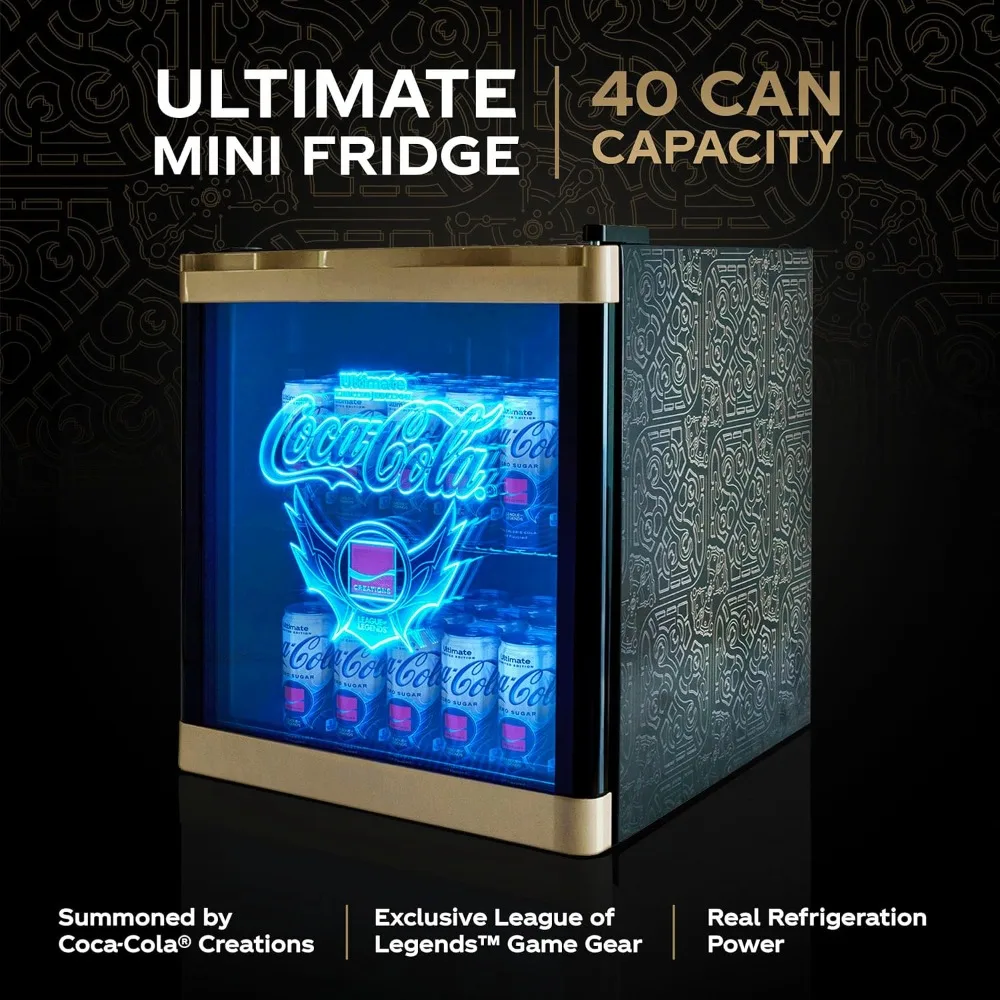 

Легенды®Мини-холодильник Ultimate емкостью 48 л-ограниченный выпуск Coca-Cola®Эксклюзивный мини-холодильник для игровой комнаты, классная фотография