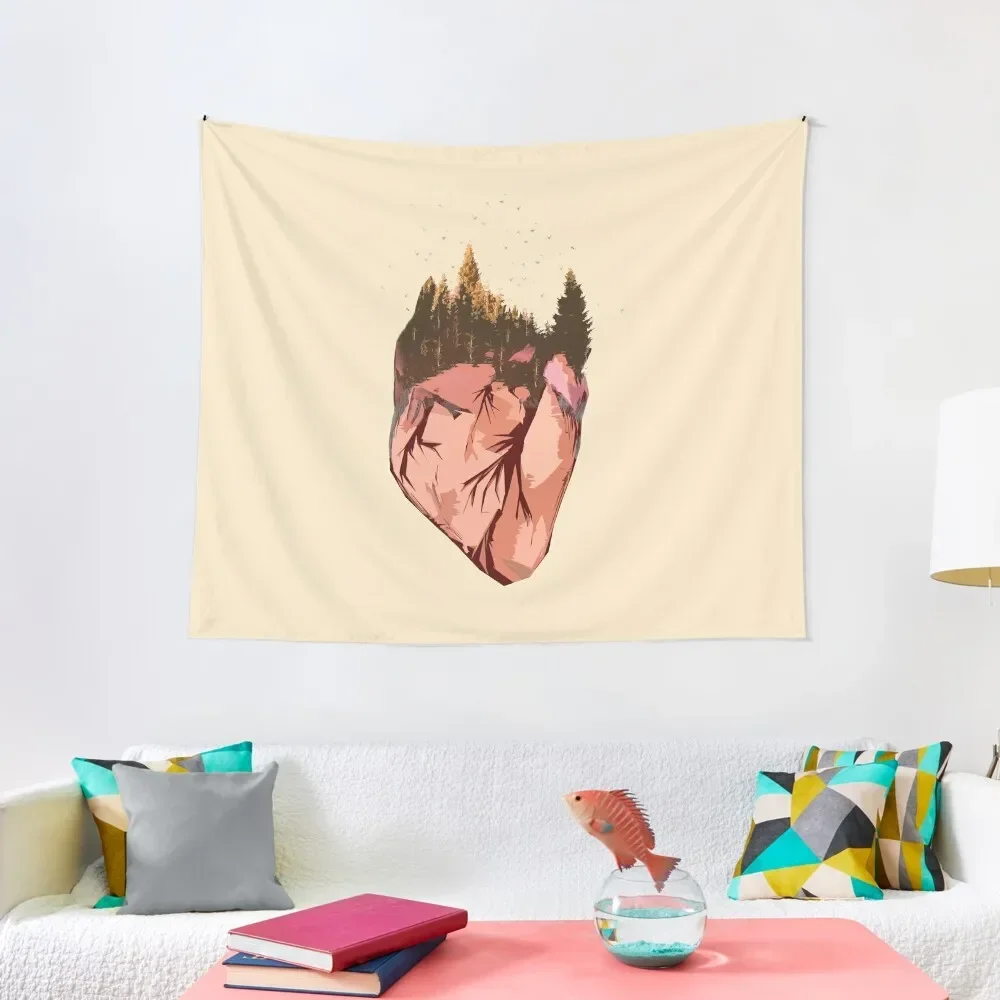 

Flower Heart Spring Nature Tapestry Art Mural Decoration For Bedroom Decor For Room Room Decor Aesthetic Tapestry