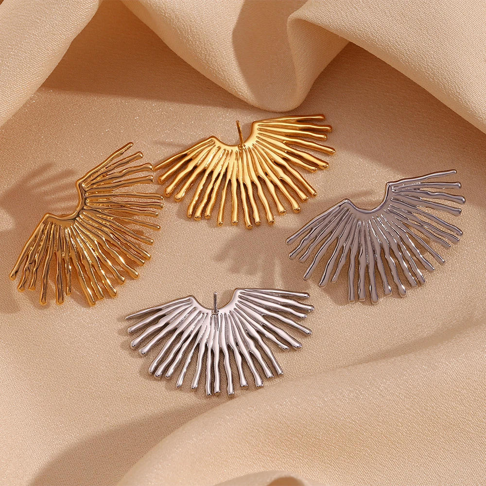 Feather - Colored Silicone Earrings