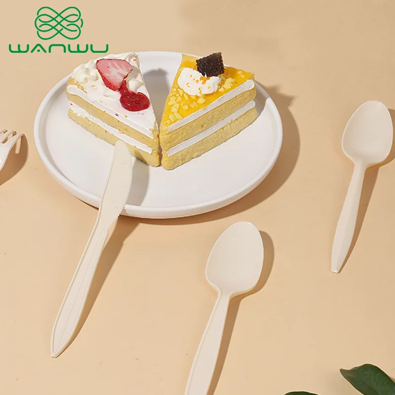 50 pcs Disposable Forks made of Corn Starch Material Party Disposable Tableware