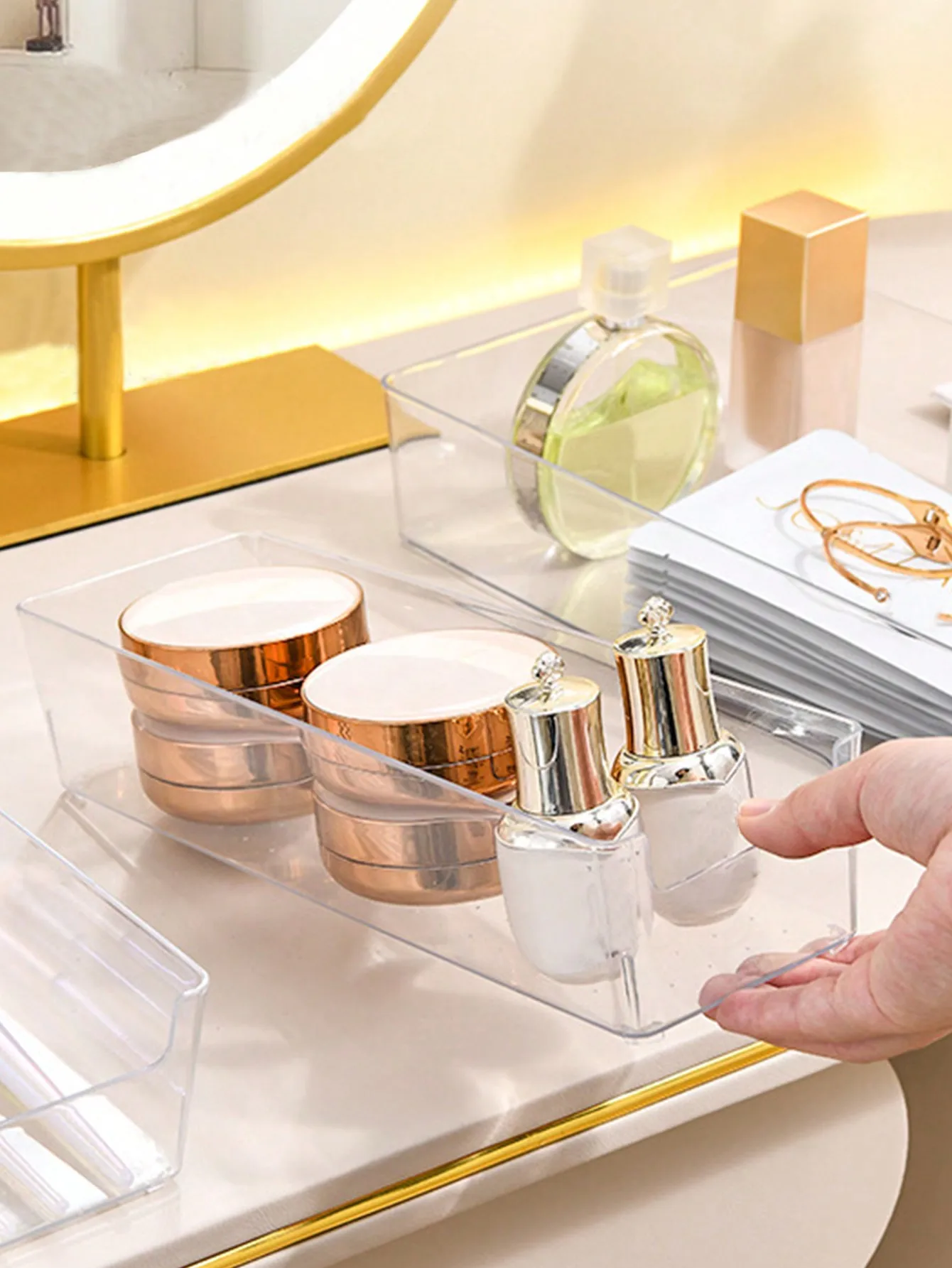 Clear Drawer Organizer Set - view 4