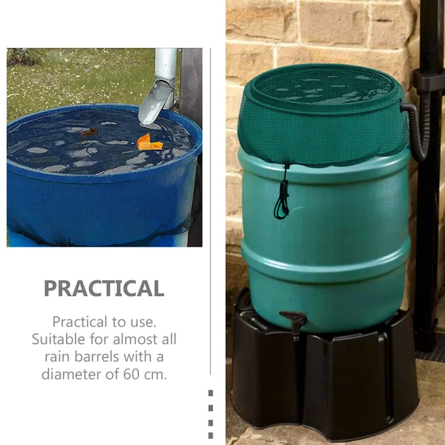 Esővíz-Gyűjtemény Nettó Burkolat Fekete Vödör Motorháztető Védő Kültéri Elválasztó Képernyő Rovarbiztos - Image 4