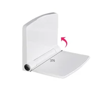 Wall-mounted wall invisible shoe stool elderly bath stool bathroom shower bench 1