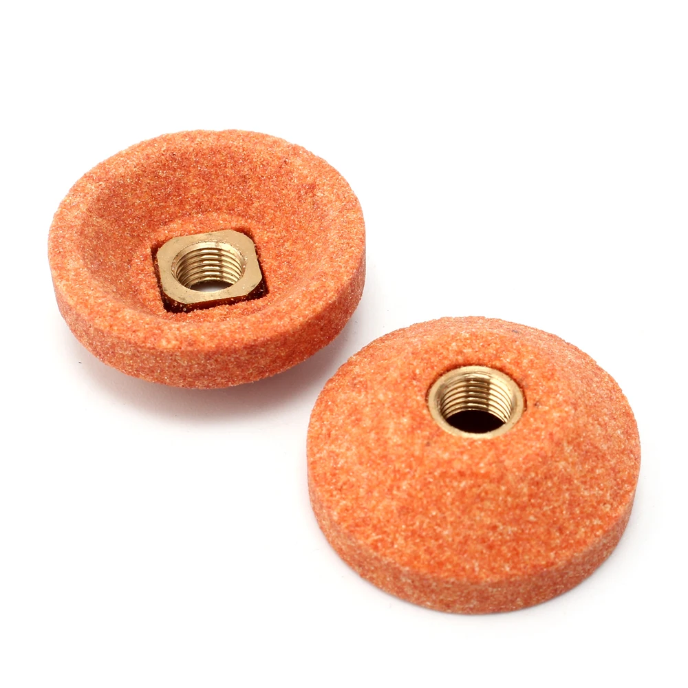 10Pcs 30mm Schleifen Rad Tasse Oberfläche Polieren Stein Rad Für Air Micro Grinder Pneumatische Schleif Werkzeug 6mm loch 80/120/150# – Detail 4