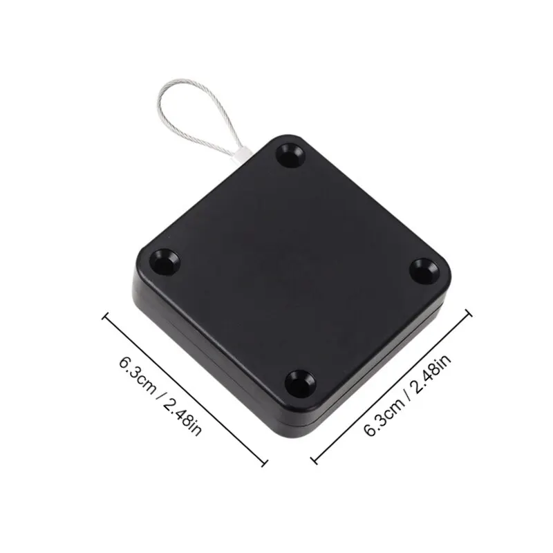 Door Closer Black Punch Free Automatic Sensor Door Closer Automatic Shutdown Device Non Punching Telescopic Sliding Door Device 1pc