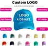 SLECKTON Custom Logo Embroidery Children Cap Summer Baseball Cap for Kids Cotton Sun Hats Brand Design DIY Picture Print Unisex 1
