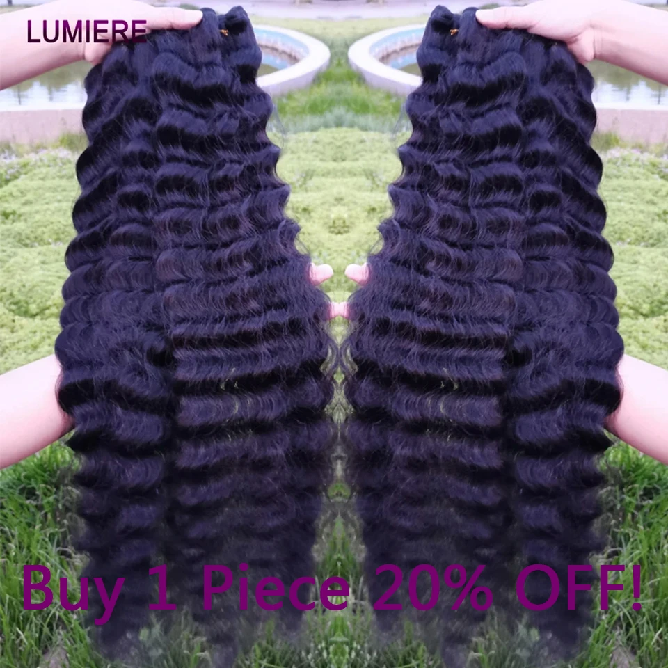 Natural Black Peruvian Deep Wave Hair Bundles