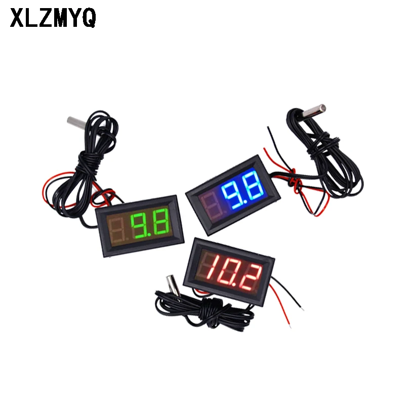 

DC 4-30V 0.56" Digital LED Thermometer For 12V Car Temperature Monitor Panel Meter Measure Range -50-110C With Temperature Probe