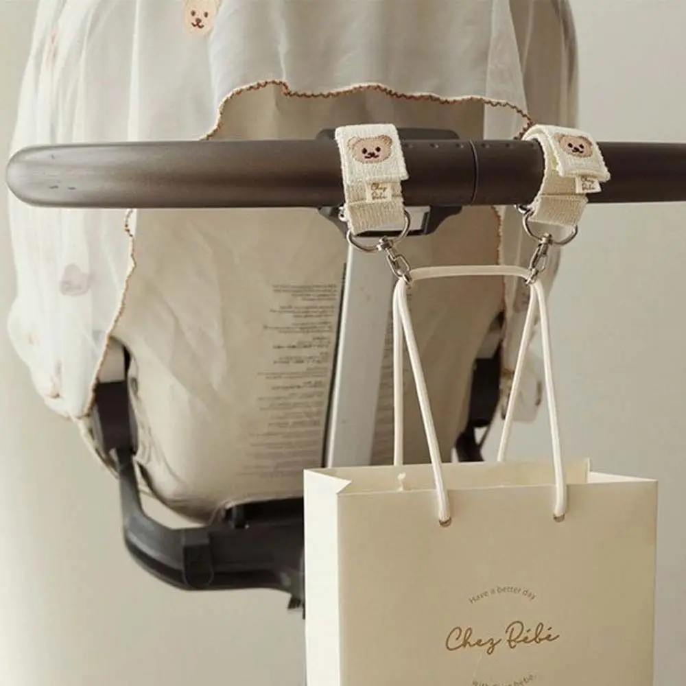 

Tiger Bear Sliding-proof Rabbit Squirrel Bag Hanging Hook Baby Stroller Organizer Hook Stroller Hooks Stroller Accessory