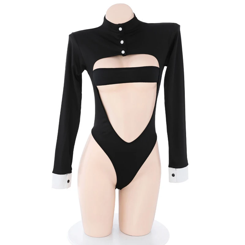 AniLV Anime Girl Coffee Maid House Uniform Clothes Cosplay Women Waiter Bodysuit Apron Outfits Costumes women cosplay costume