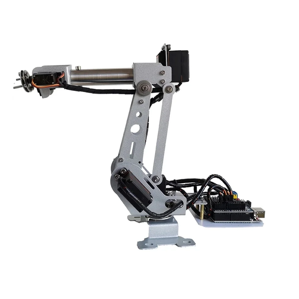 Fully Assembled 6 Dof Arduino Control Package Aluminum Arm Gripper Mechanical Robot Structure Complete