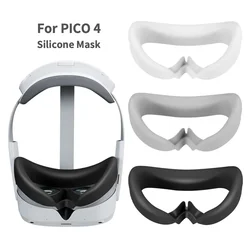 Silicone Mask Eye Cover For PICO 4 VR Facial interface Protective CaseAnti-Sweat/Leakage Light Face Pad For PICO4 Accessories