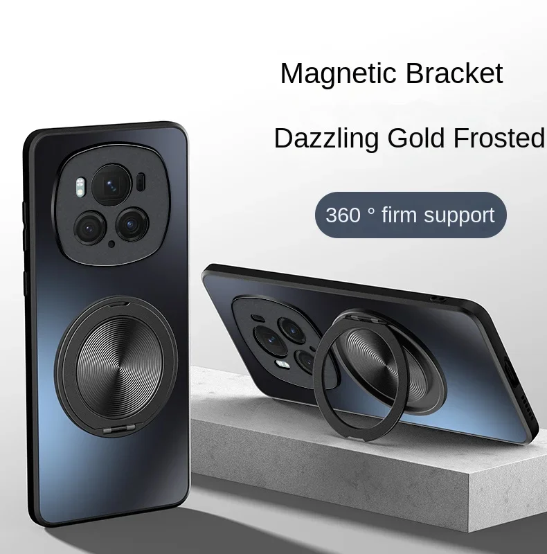 Magnetic Holder 360° Ring Stand Matte Hard Shell Shockproof Case