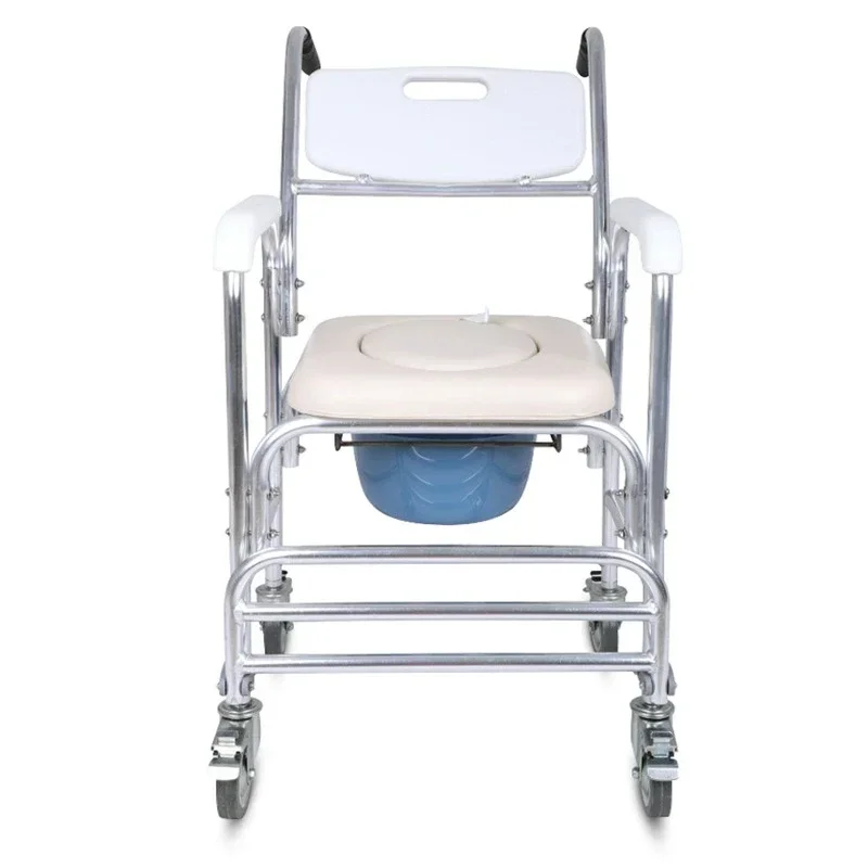 Portable Commode Chair for Seniors - Lightweight and DurableEasy-to-Fold Toilet Chair Perfect for Elderly Comfort and Mobility 3