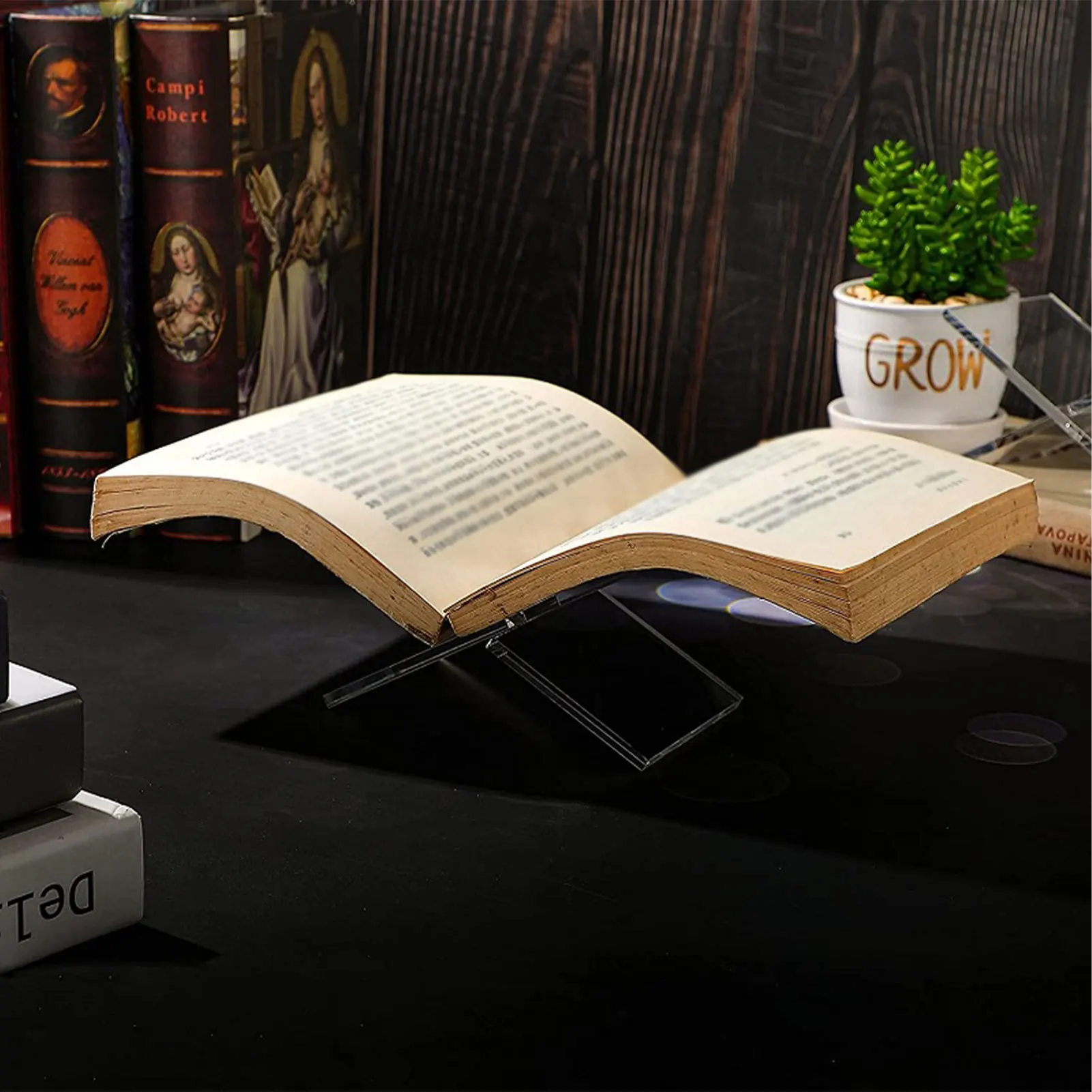 Acrylic Book Stand For Reading X Shaped Book Stand For Reading Open