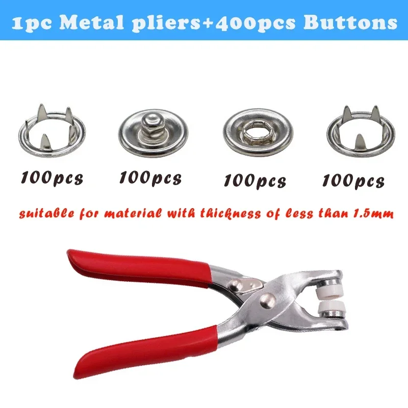 Snap Fastener Installation Kit for DIY Clothing & Leather Crafting