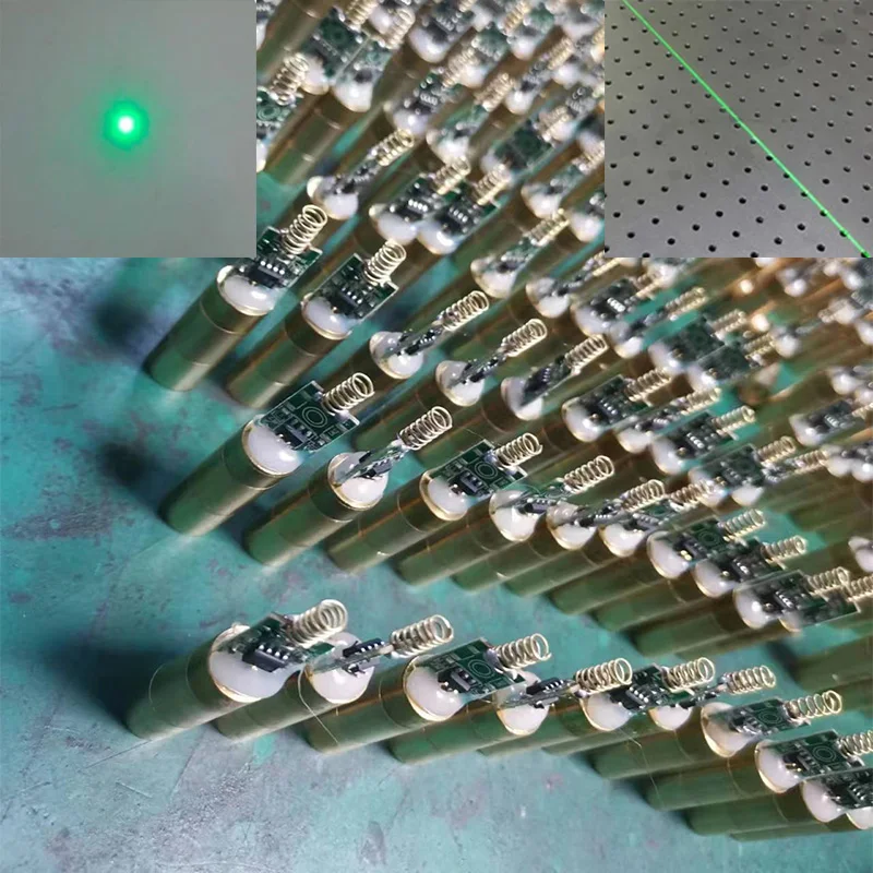 2 Pz 532Nm 10Mw 12X58Mm Modulo Laser Verde Con Punto/Linea Laser Fai Da Te Per Il Posizionamento Del Modulo Mirino Laser Scanner 3D