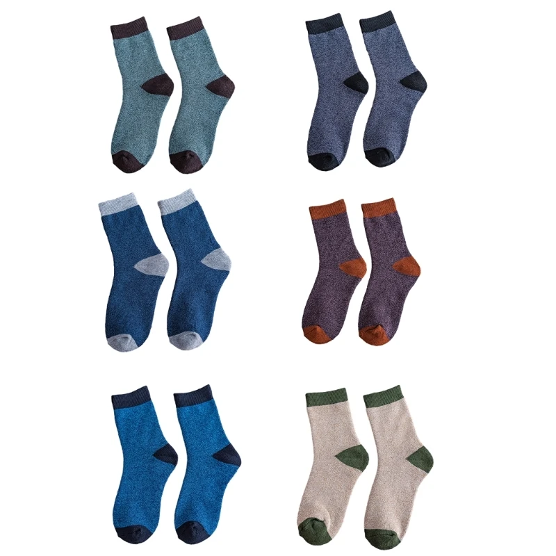 

Boot Socks for Men Winter Wool Socks Thick Warm Socks Cozy Socks Gifts
