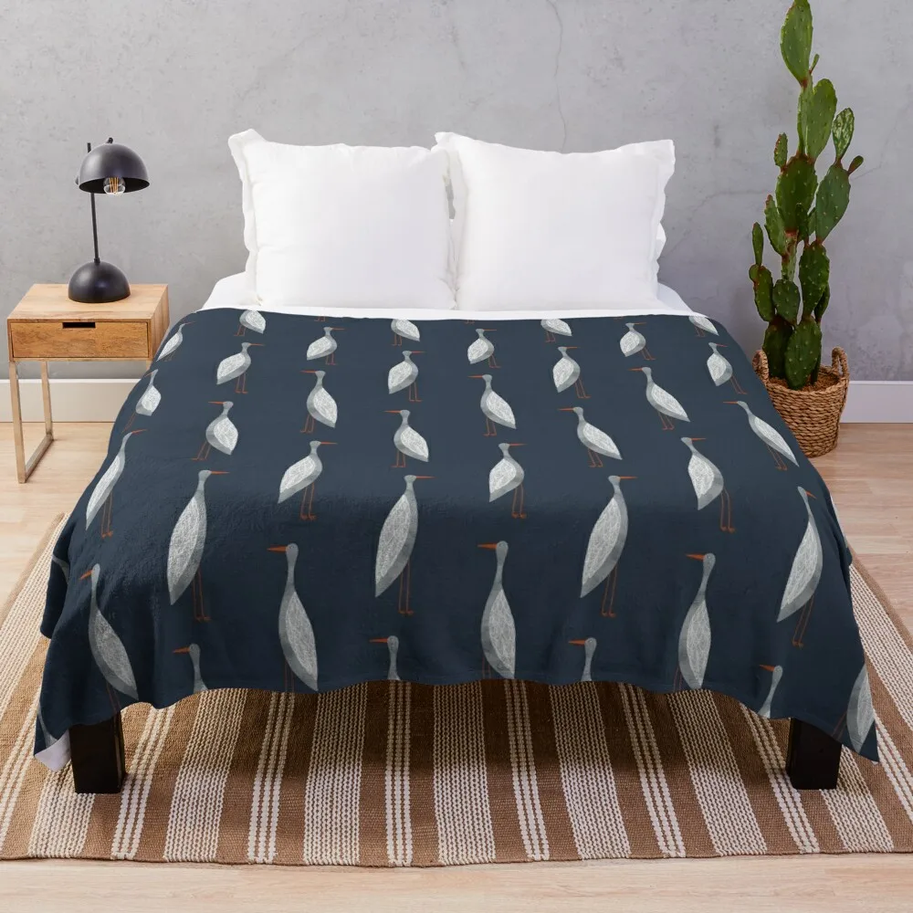 

Stork Throw Blanket Hair fluffy Blankets For Baby Thermal Blankets