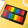 Kindergarten Creative Palm Finger Paint Ink Pad Diy Printing Station 7 Colours Kids Graffiti Finger Stamp Pad Stamp Drawing Toys 2