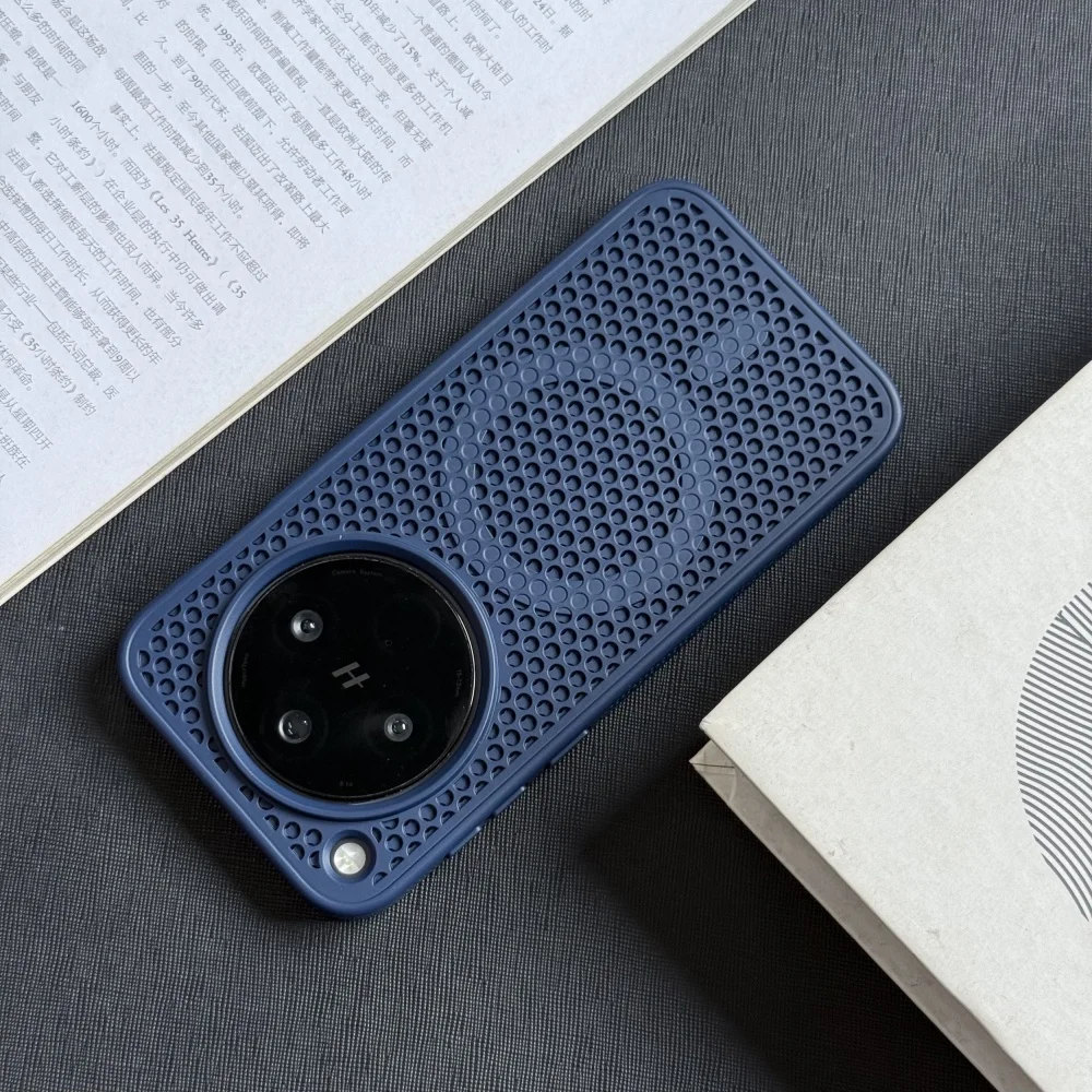 Cooling Armor Breathable Luxury Matte Magnetic Phone Case with Wireless Charging Compatibility
