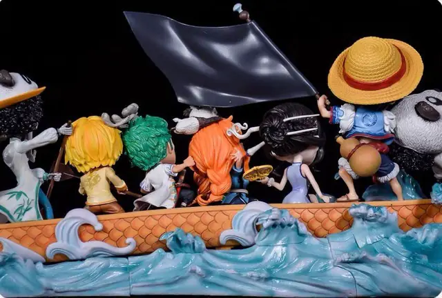 Zpzzy One Piece Équipage De Chapeau De Paille Monkey D.Luffy Modèle De  Personnage D'anime/Manga/Animation Figure Matérielle De PVC Ornements De  Bureau Cadeaux/Objets De Collection pour Les Fans : : Livres