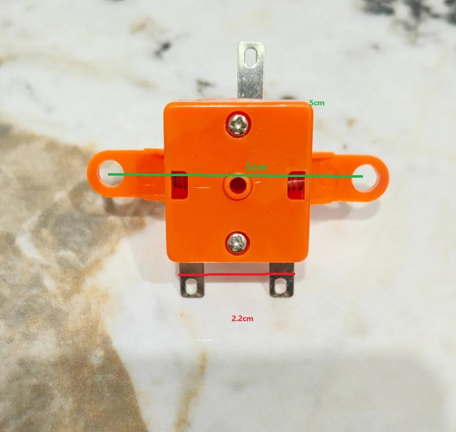 Electric Heater Parts Oil Radiator Temperature Adjustable Switch 3 pins