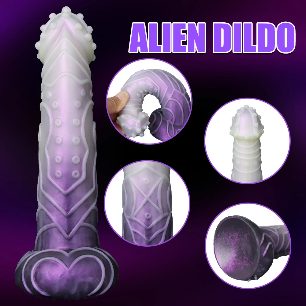 Monster shaped knot dildo big suction cup fantasy alien anal insertion Dildo female couple sex toy adult supplies supplier anal plug dilator