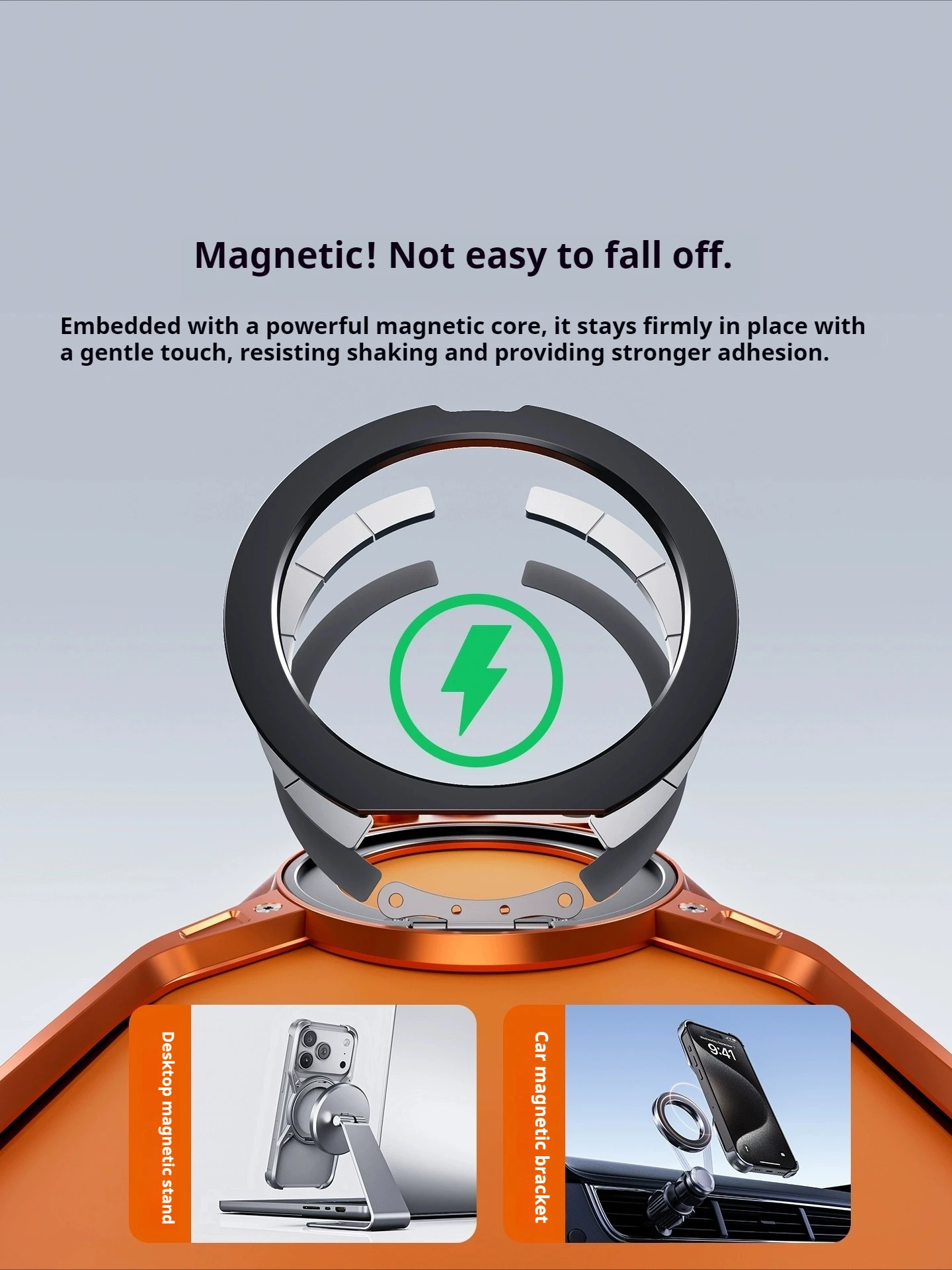 Metal Alloy Punk Frame Phone Case with 360° Rotating Bracket and Magsafe Ring Stand