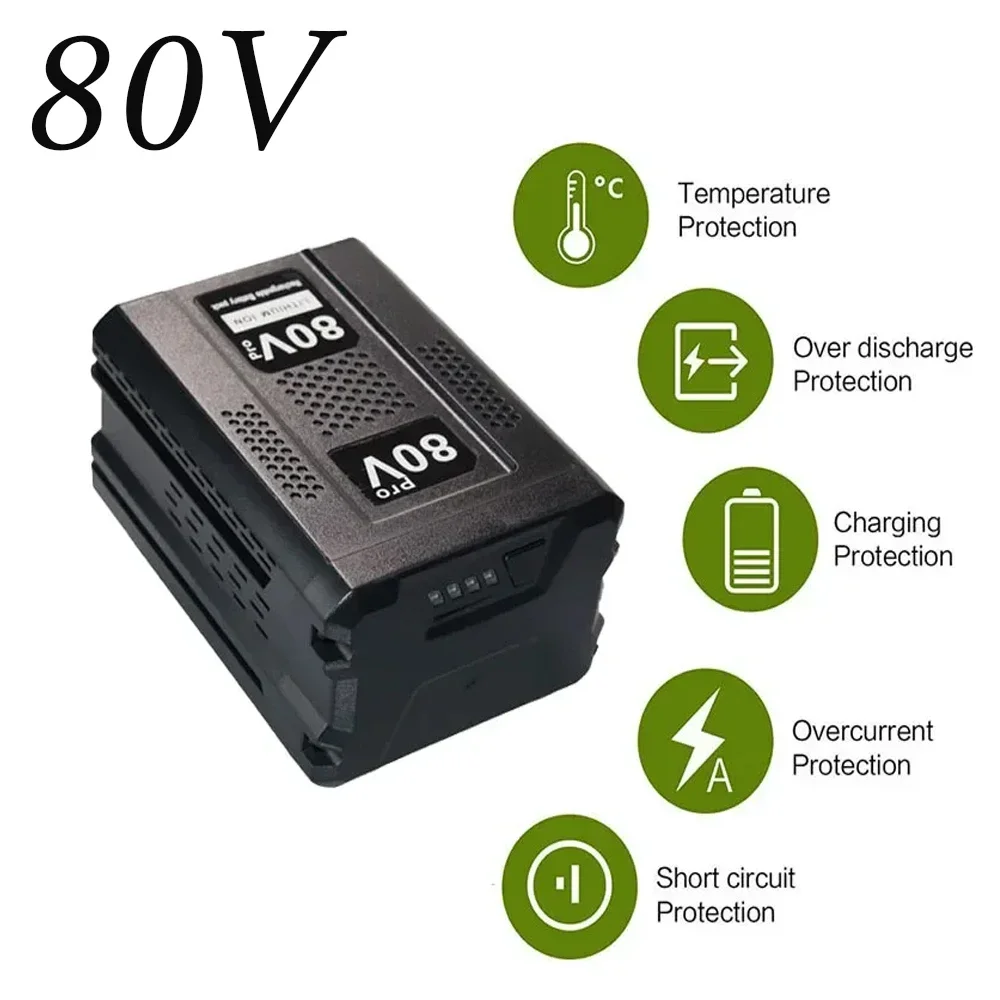 

80 в 6000/8000/10000 мА/ч запасной аккумулятор для Greenworks PRO 80 в литий-ионный аккумулятор GBA80150 GBA80150 GBA80200 GBA80250 GBA8030
