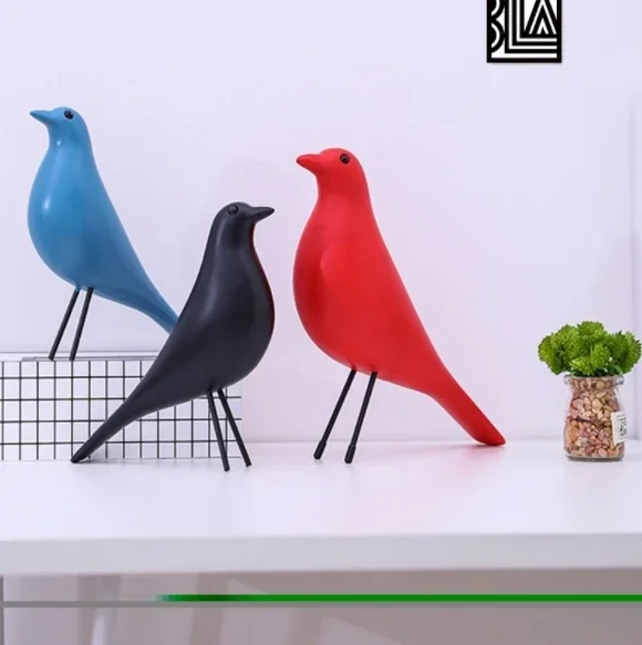 

Ims Simple Birds Fengshui Mascot Resin Ornaments Home Livingroom Cabinet Figurines Crafts Office Desktop Sculpture Decoration