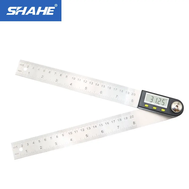 Digital Angle Finder Ruler 360 Degree Protractor W/Calibration Metric&inch 