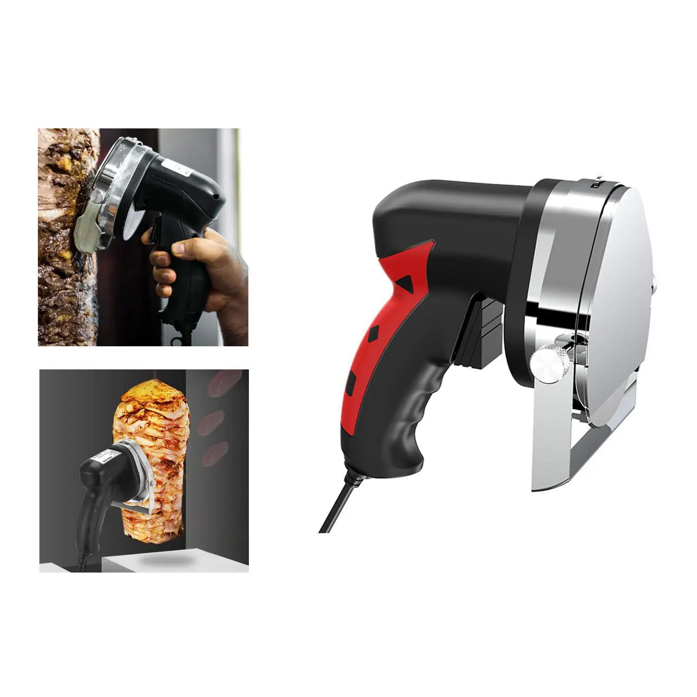 Elétrica Handheld Kebab Slicer Faca Doner Cortador Shawarma Máquina de Corte de Carne Assada Gyro Bbq Cut 220240v 110v Melhor Preço