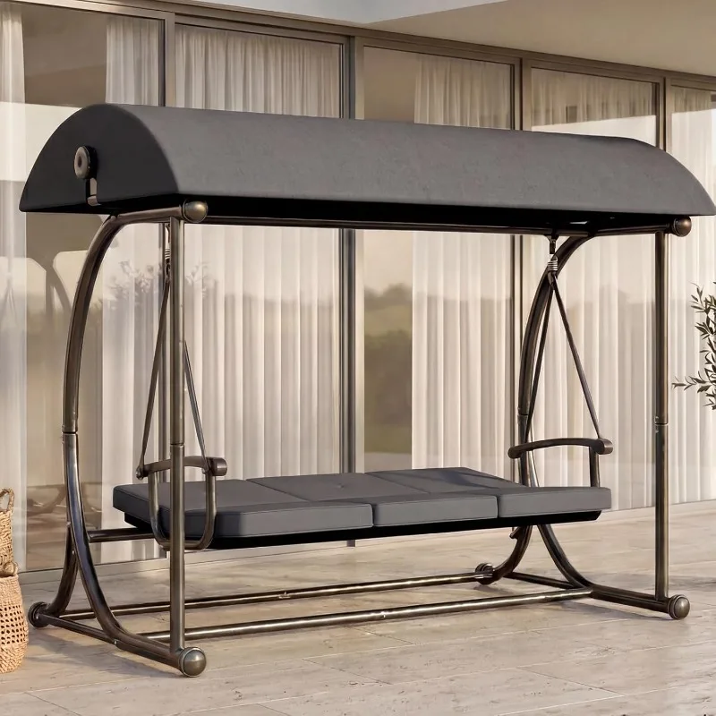 2-in-1 Patio Swing Bed 6