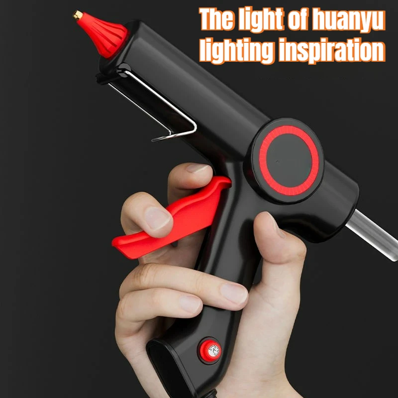 Hot Glue Gun Adjustable Temperature,send 11mm Glue Stick and Copper Nozzle,Hot Silicone Gun for Home DIY and Rpair Power Tools