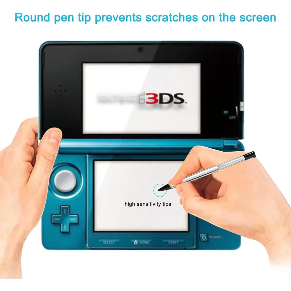 4 Pcs 3DS Metal Stylus Pen Set Retractable Replacement Stylus Compatible with Nintendo 3DS 4in1 Combo Touch Pen Multi Color stylus pen touch pen