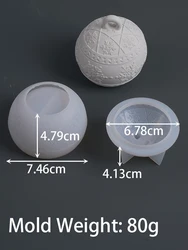 Holiday Berry Candle Jar Silicone Mold - DIY Round Storage Box Craft Kit (Snowflake)