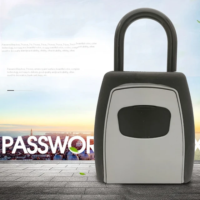 Key Storage Lock Box Safe Box Keys Storage Box Padlock Use Password Lock Alloy Material Keys Hook Security Organizer Boxes 1