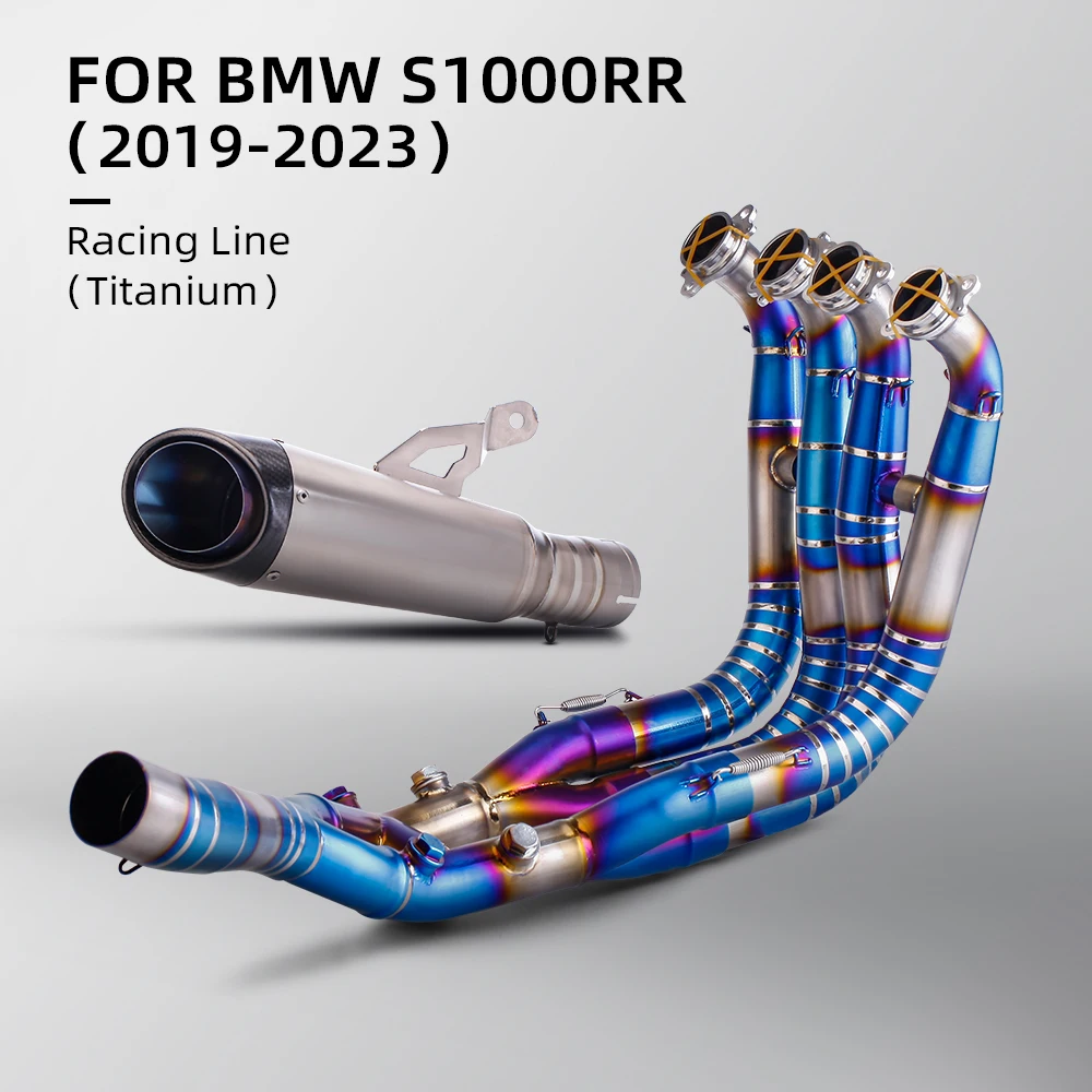 

For BMW S1000R S1000rr 2019-2023 Full Motorcycle Exhaust System Escape Slip On Front Tube Link Pipe Manifold Header