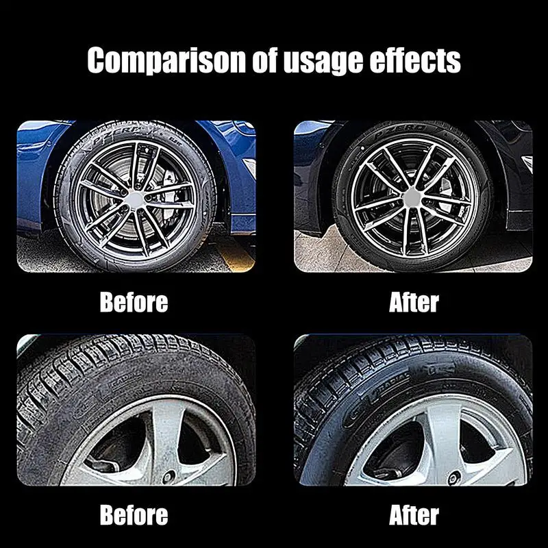 Tire Wax Wheel Guard Max Coat 2L Blackening Effect Polish Maintenance Paste For High Gloss Black Glossy Tyres