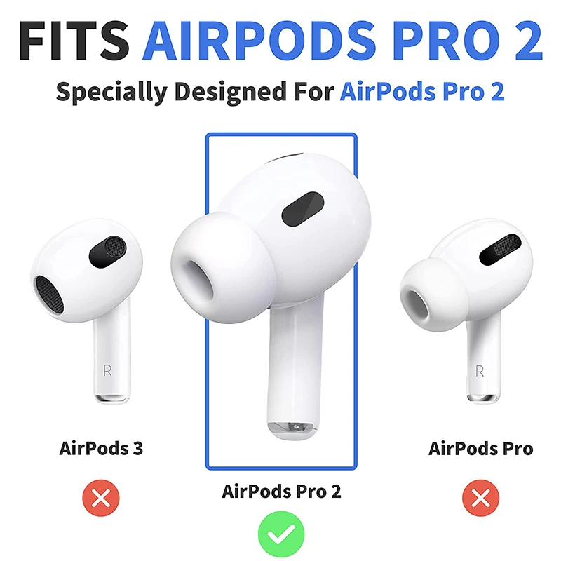 Eartips For AirPods Pro 2 Skin Covers Protective Case Ear Tips