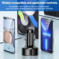 250W LED Car Charger 5 Ports Fast Charge PD QC3.0 USB C Car Phone Charger Type C Adapter in Car For iphone Samsung Huawei Xiaomi - Image 5