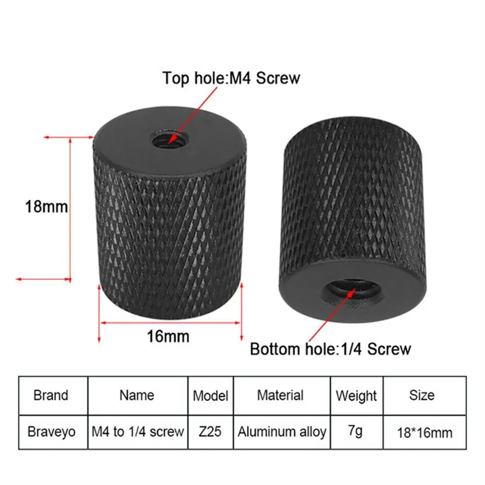 Description Picture 6 of itemCamera Screw 1/4 to M4 M5 M6 M8 M10 Conversion Screw Tripod Ballhead Adapter Mount Accessories for Camera Flash Bracket
