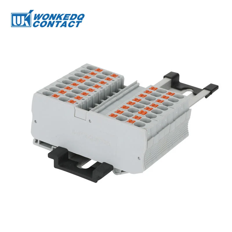 100Pcs D-PT 4-QU Ende Abdeckung Für PT-4-QUATTRO 4mm Draht Stecker Din Terminal Block Elektrische Zubehör D-PT 4-QU Barriere platte – Detail 7