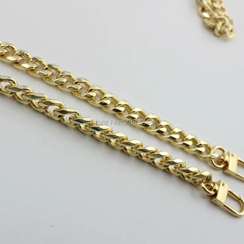 DIY 10mm Gold Silver Gun Black Eight-sided Flat Chain Sub-package with Children Bag Hardware Accessories Metal Chain
