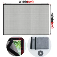 Customizable Size Mosquito Screen Anti-Insect Reusable Mosquito Nets Self-adhesive Black Anti-mosquito Window Screen for windows - Image 2
