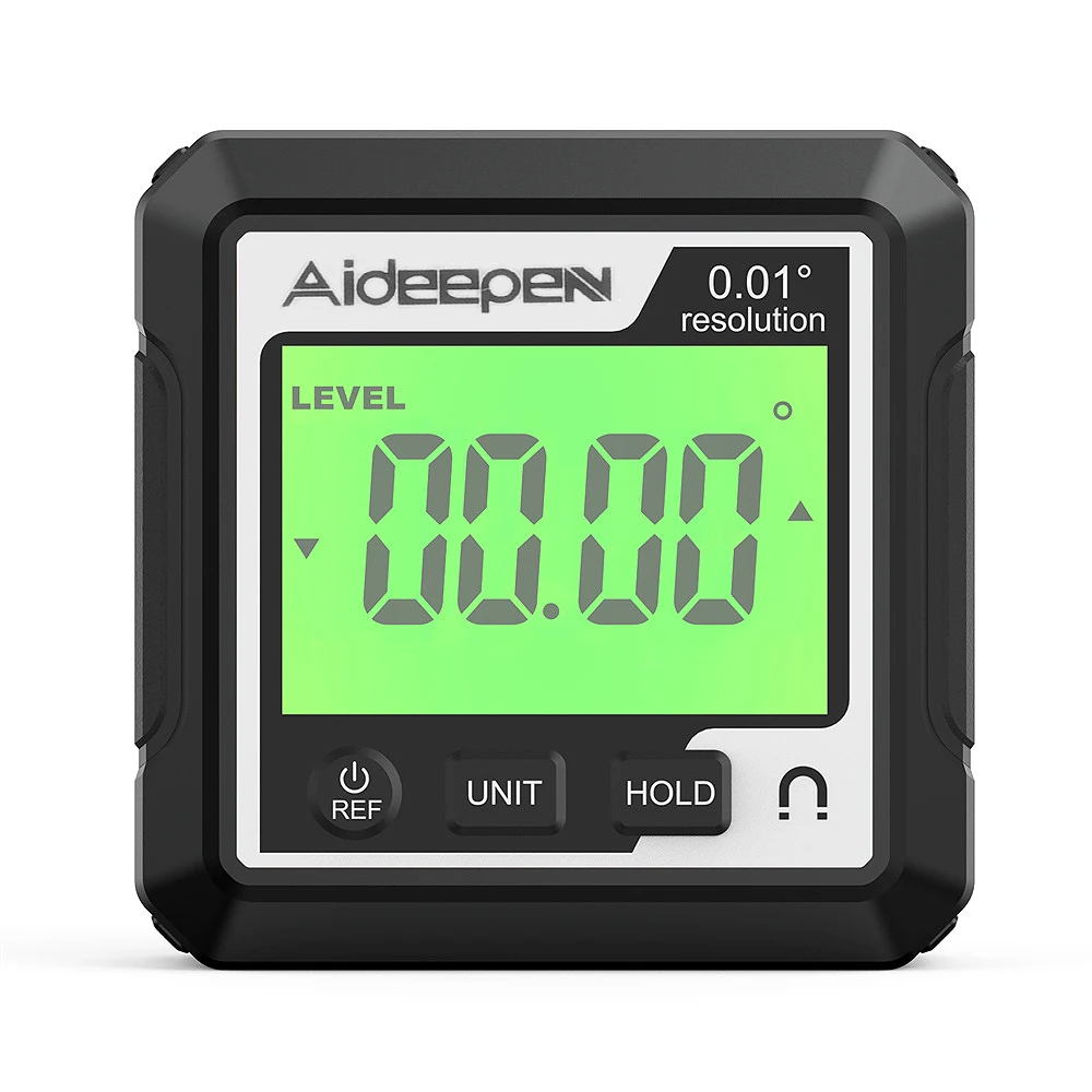 Digital Level Angle Gauge 360 LCD Electronic Protractor Mini Angle Finder Bevel Gauge Inclinometer with Magnetic Base Backlight 4
